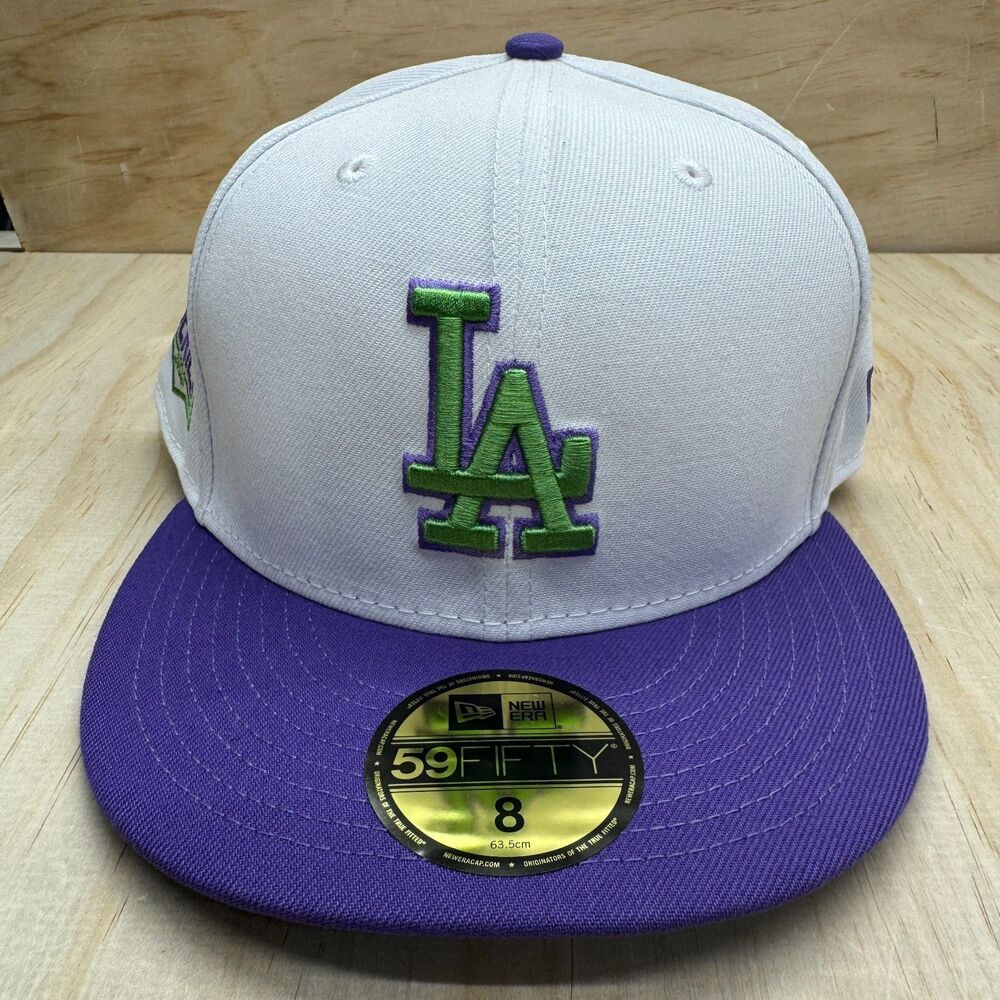 NEW Los Angeles Dodgers New Era 2020 World Series Patch 59FIFTY Fitted Hat sz 8